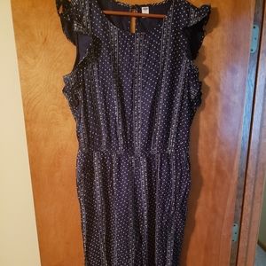 Printed cropped jumpsuit